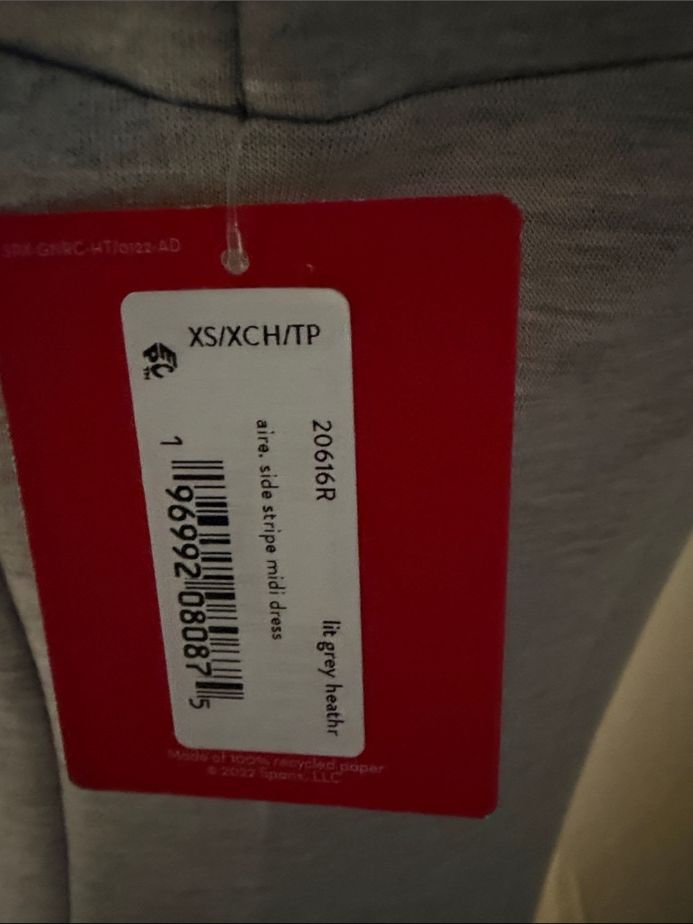 Spanx Air Essentials Grey Heather Tank Dress New Tags XS - Picture 3 of 6